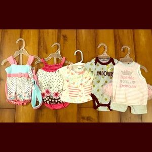 Baby girl outfits and a onesie